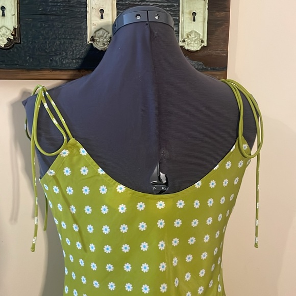 Levi's Sweet Daisy Split Pea Gem Slip Dress Size Small - Picture 12 of 16